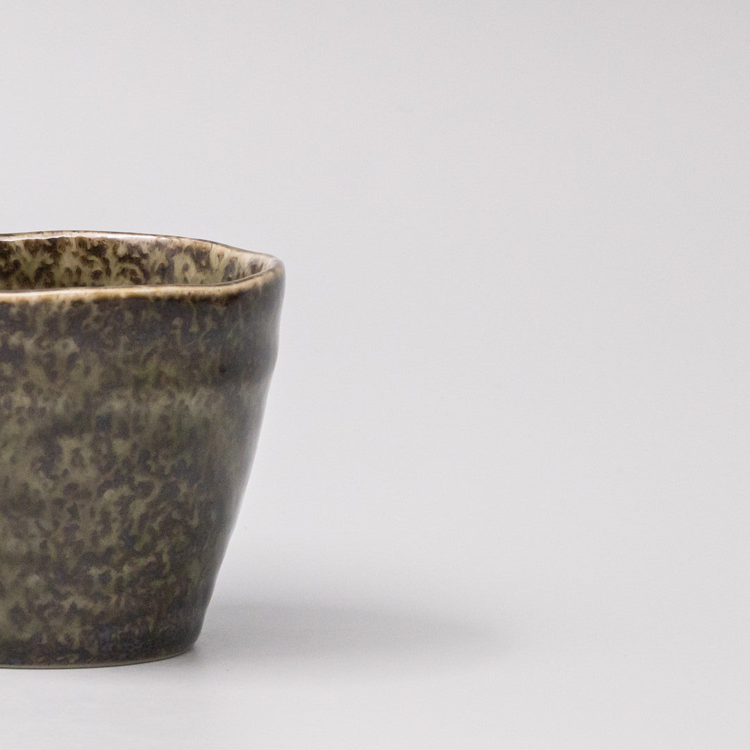 Sage Green Glaze Soba Cup 8.5cm Japanese Sauce Tea Cup Dishwasher Microwave Safe
