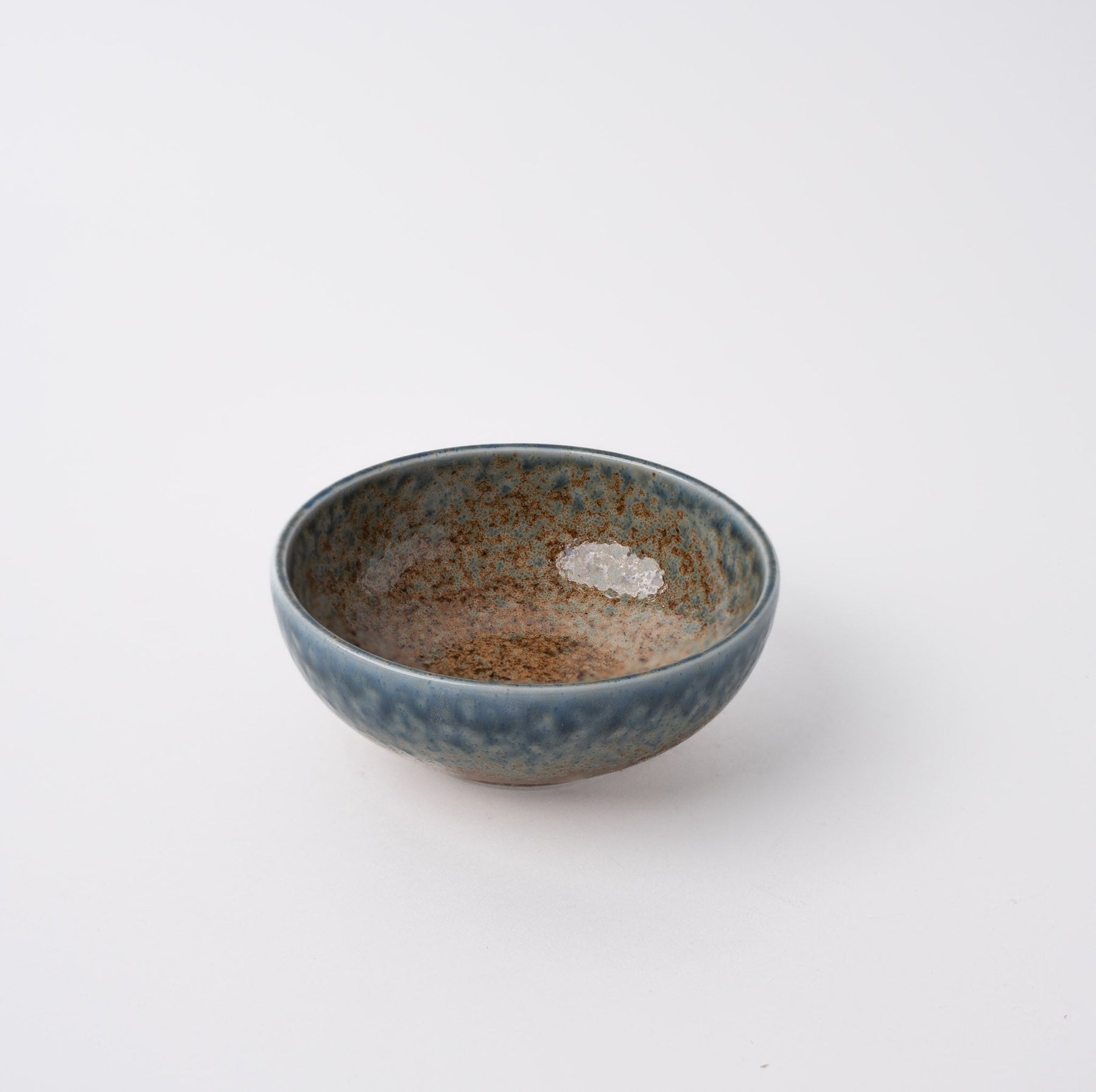 Premium Ceramic Small Bowl – Brown & Blue Earth and Sky Glaze 12cm