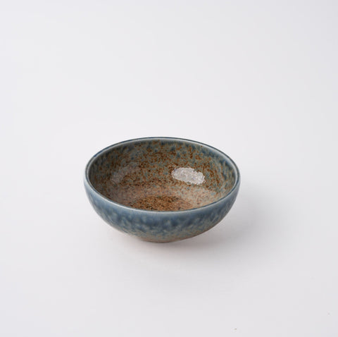 Premium Ceramic Small Bowl – Brown & Blue Earth and Sky Glaze 12cm