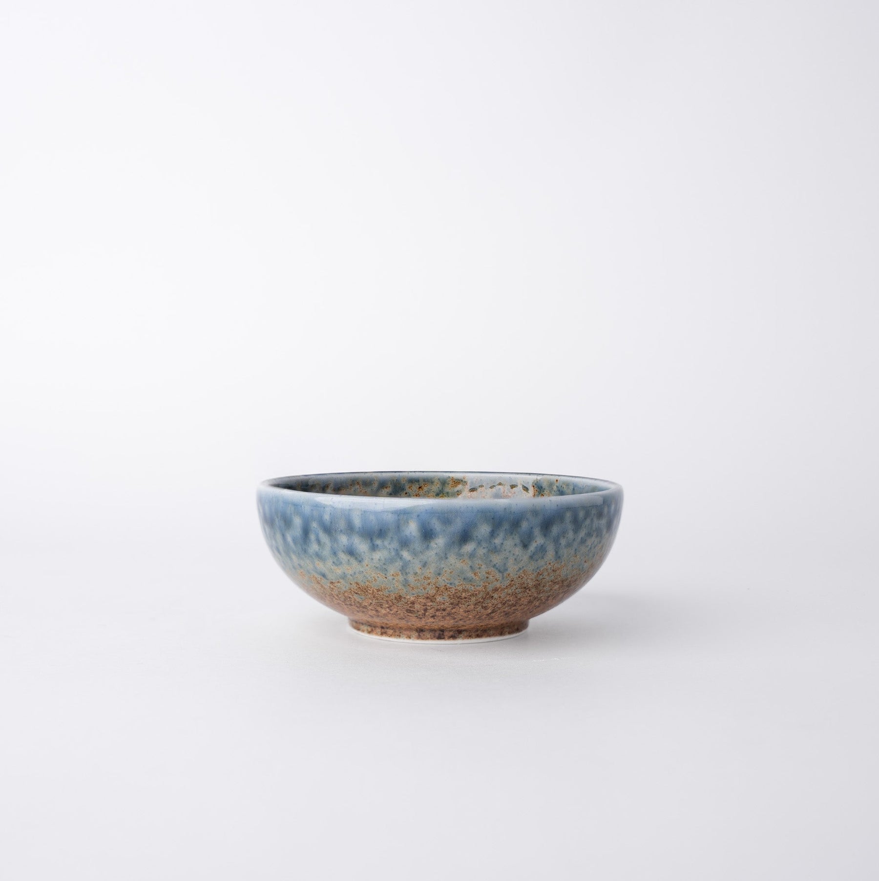 Premium Ceramic Small Bowl – Brown & Blue Earth and Sky Glaze 12cm