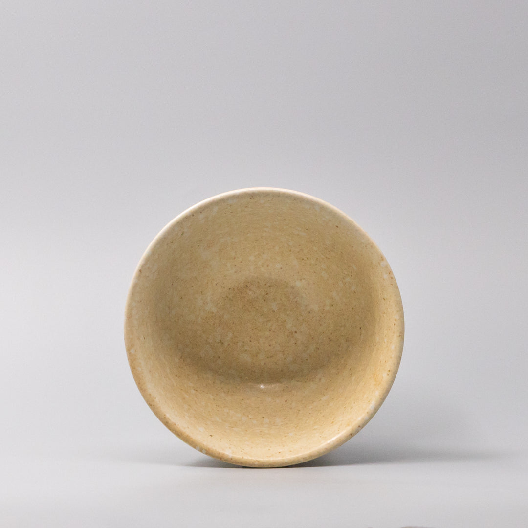 Premium Bowl – Beige Shinogi Oatmeal Glaze 15.5cm