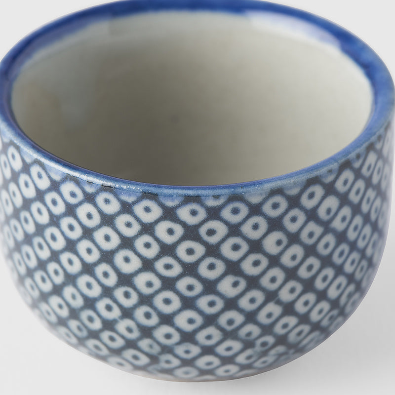 Premium Sake Cup – Blue Shibori Design 30ml