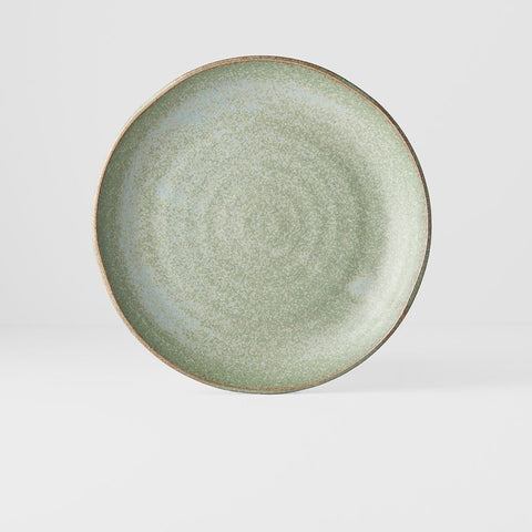 Premium 24cm Green Fade Glaze Ceramic Dinner Plate Dishwasher Microwave Safe