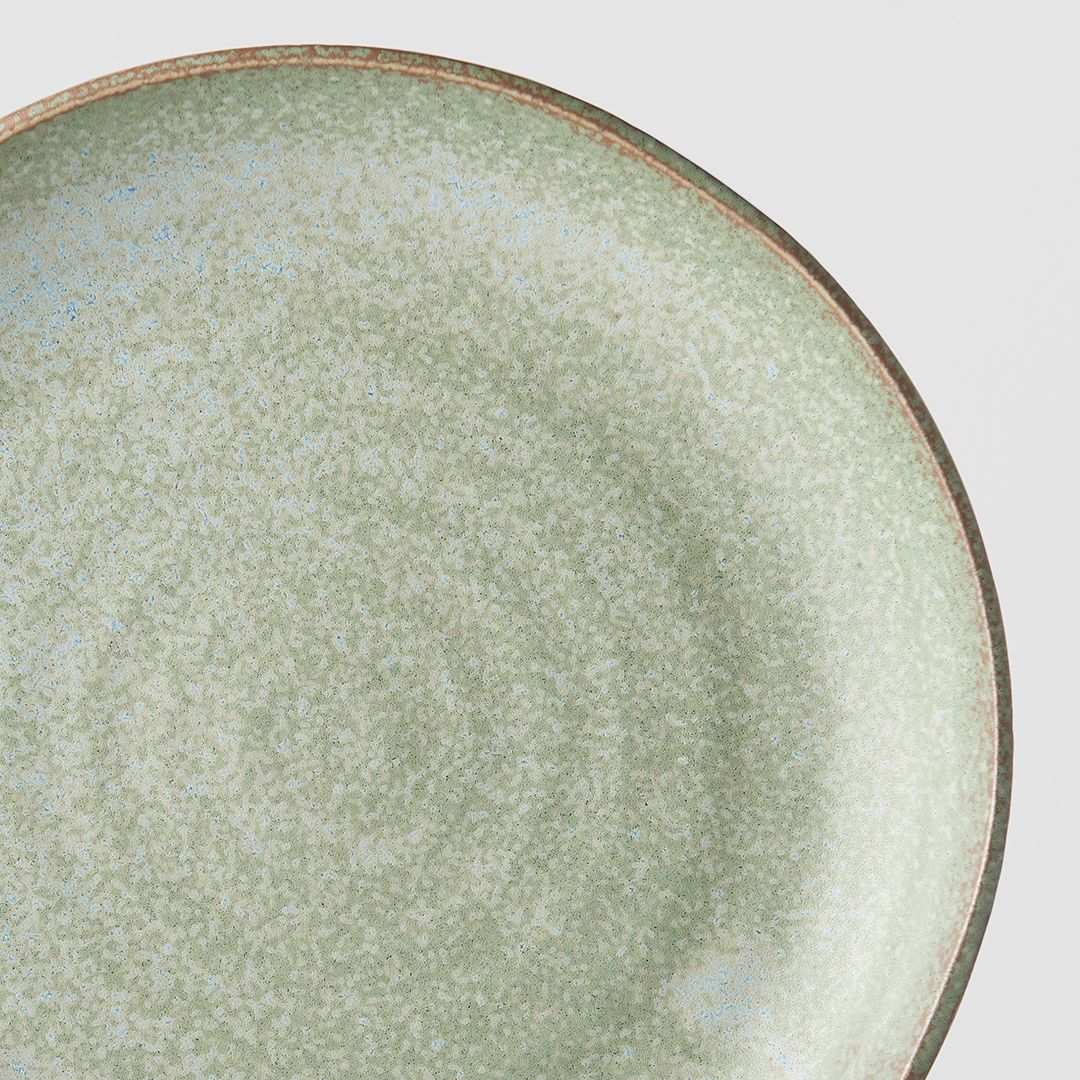 Premium 24cm Green Fade Glaze Ceramic Dinner Plate Dishwasher Microwave Safe