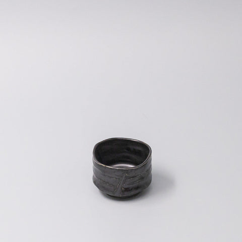 Premium Sake Cup – Black Jet Glaze 6cm