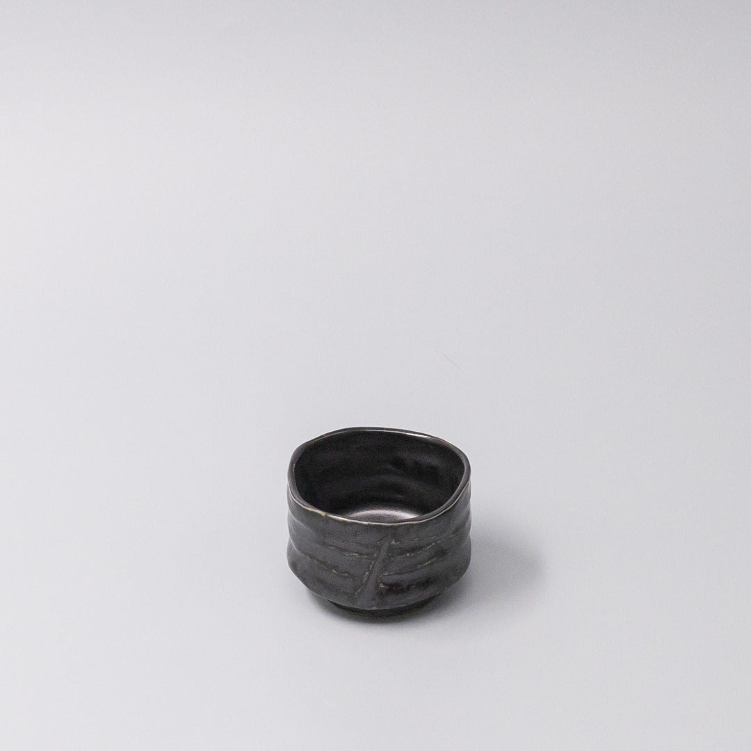 Premium Sake Cup – Black Jet Glaze 6cm