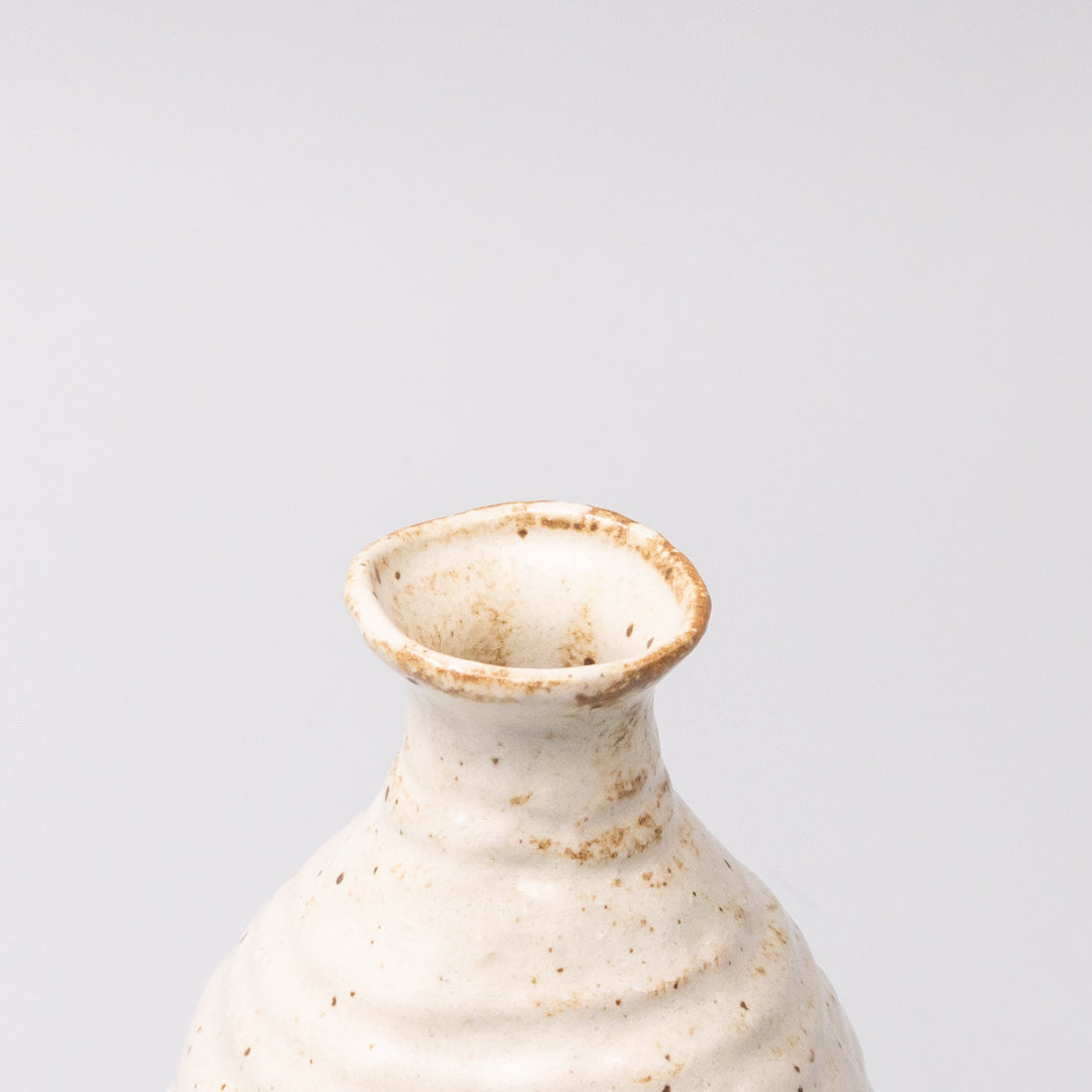 White Sand Glaze 350ml Ceramic Sake Jug Japanese Pourer Dishwasher Safe