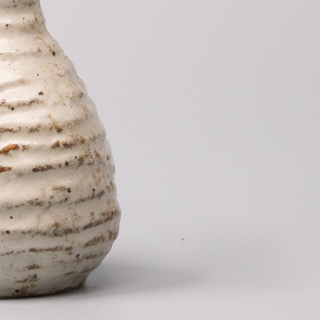 White Sand Glaze Sake Jug 180ml Japanese Ceramic Pourer Dishwasher Microwave Safe