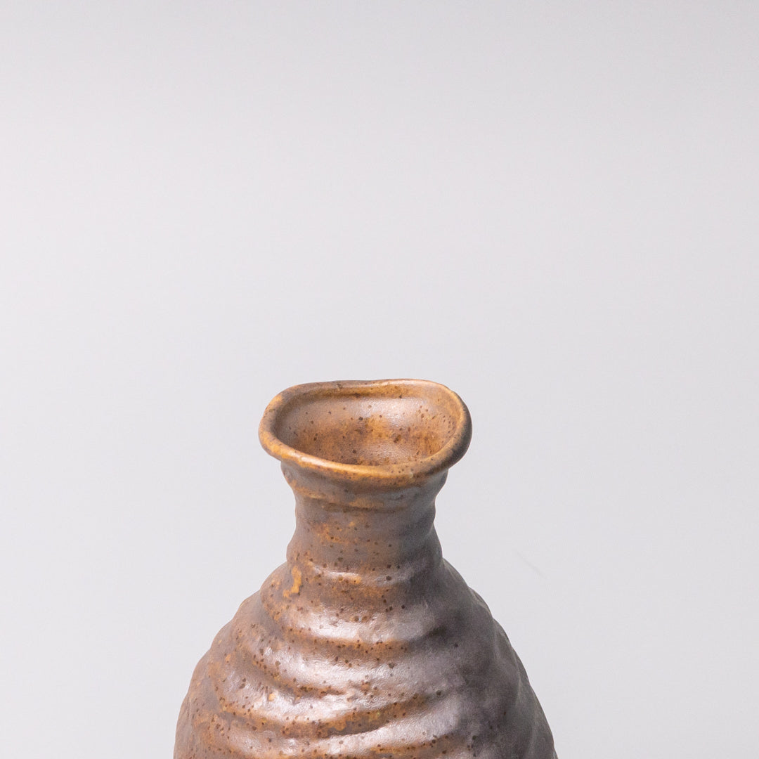 Premium 180ml Ochre Glaze Ceramic Sake Jug Dishwasher Microwave Safe