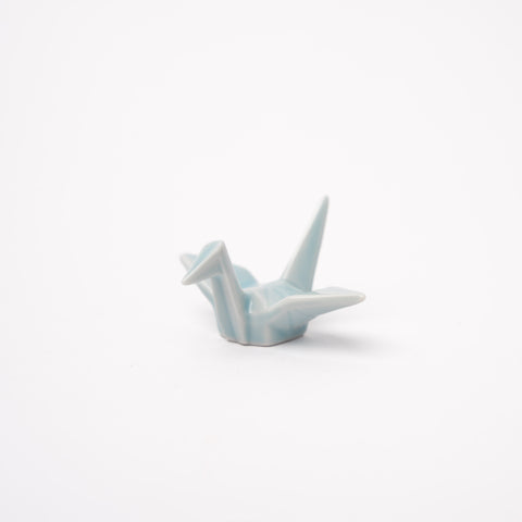 Premium Origami Crane Chopstick Rest – Light Blue Tableware Accessory