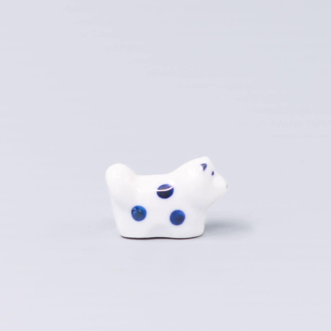 Premium Shiba Dog Chopstick Rest Dishwasher Safe - White Navy