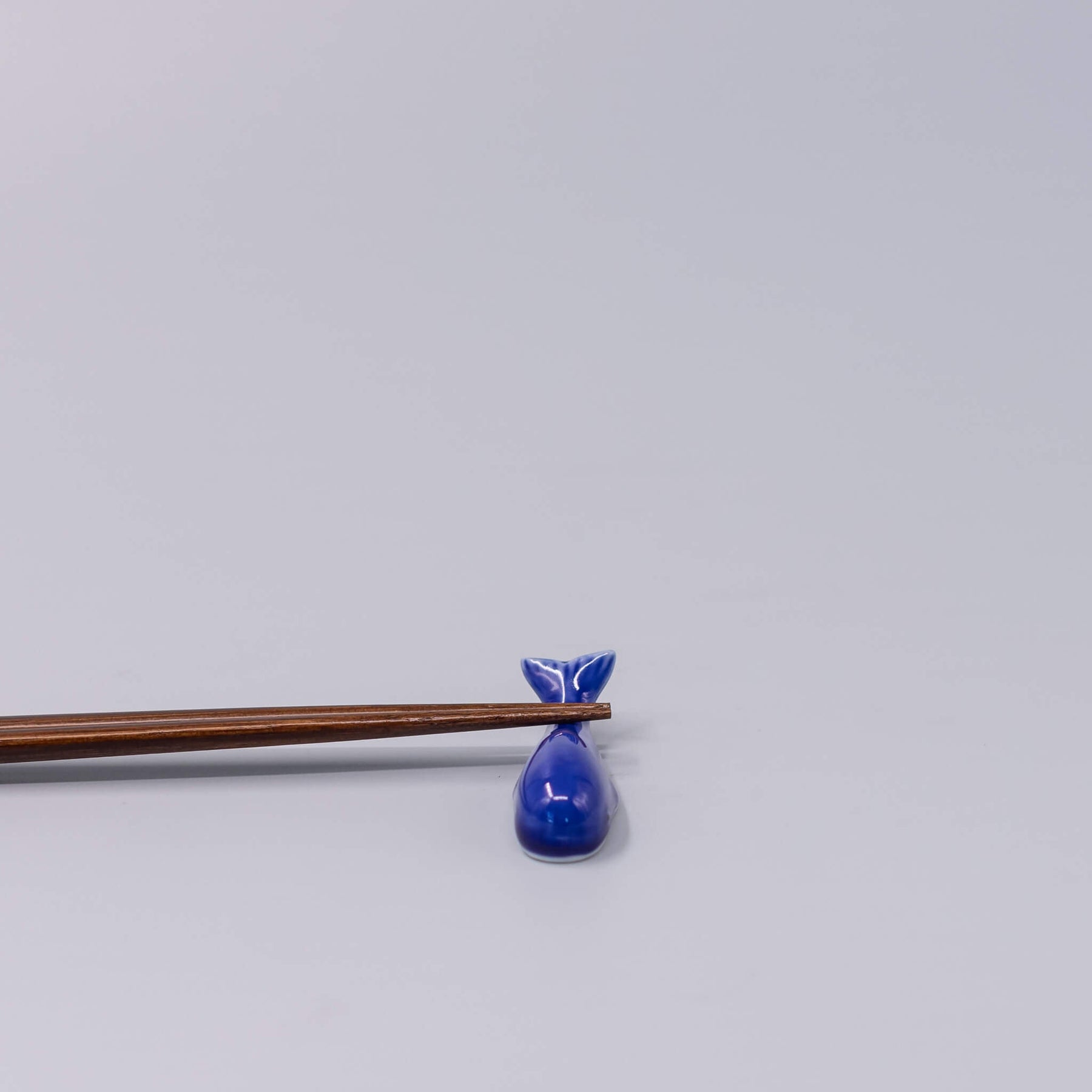 Premium Blue Whale Chopstick Rest - Dark Blue