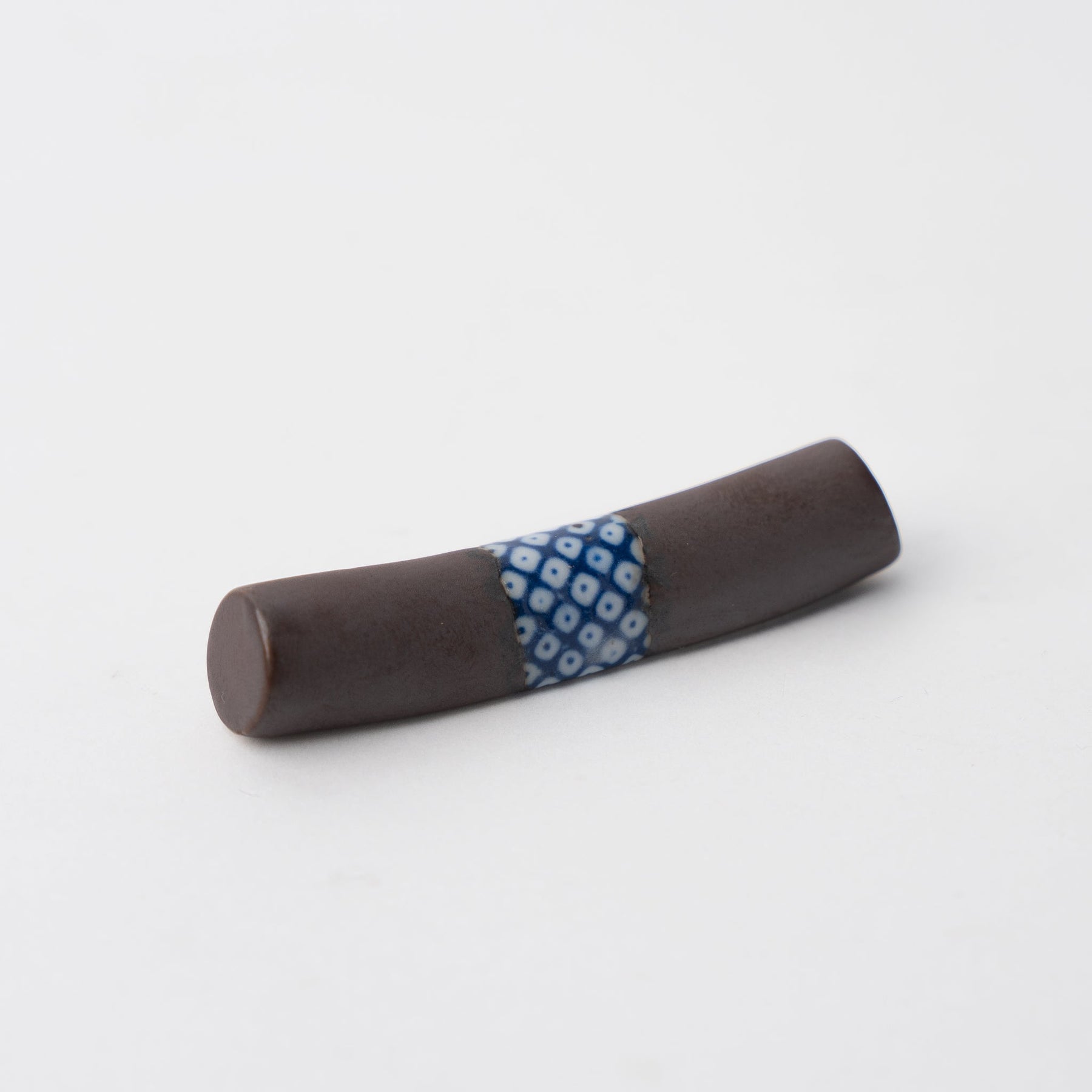 Premium Shibori Black Cylinder Chopstick Rest Dishwasher Microwave Safe