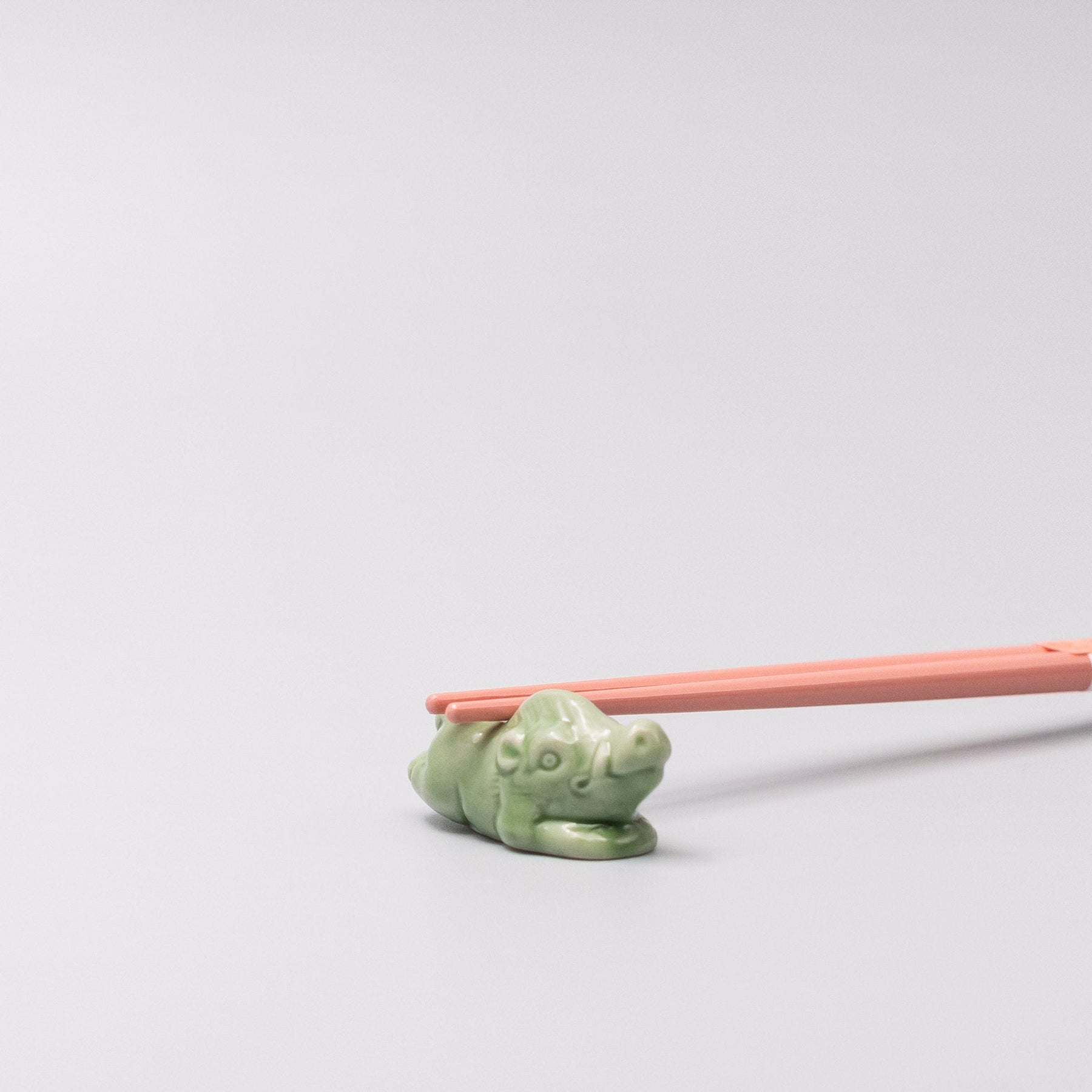 Premium Green Boar Chopstick Rest Japanese Ceramic Tableware