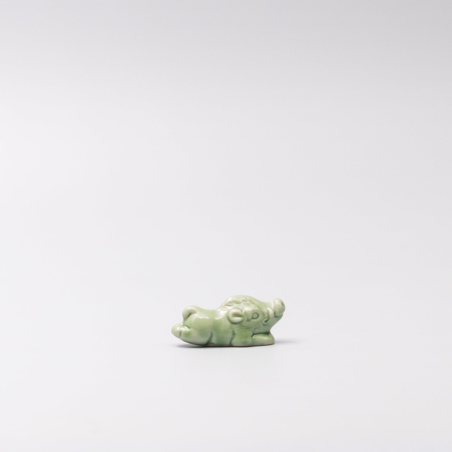 Premium Green Boar Chopstick Rest Japanese Ceramic Tableware
