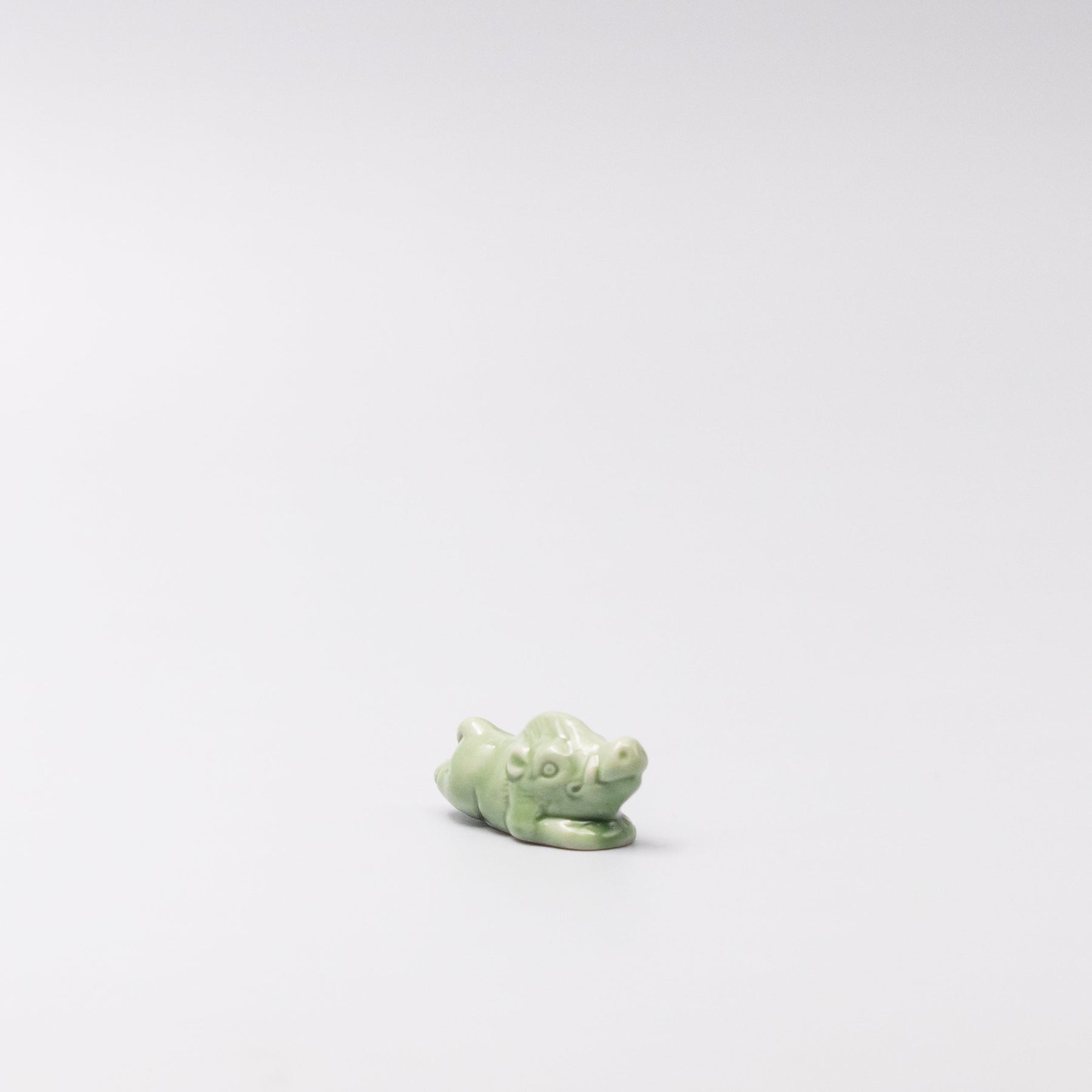 Premium Green Boar Chopstick Rest Japanese Ceramic Tableware