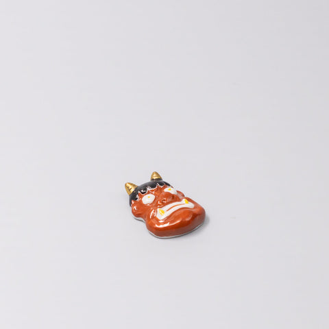 Premium Red Devil Chopstick Rest Japanese Ceramic Tableware