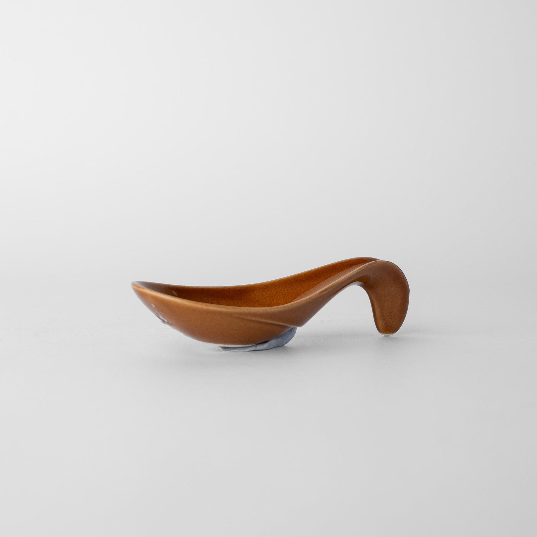 Premium Tapas Spoon – Brown Toffee Glaze 12.5cm