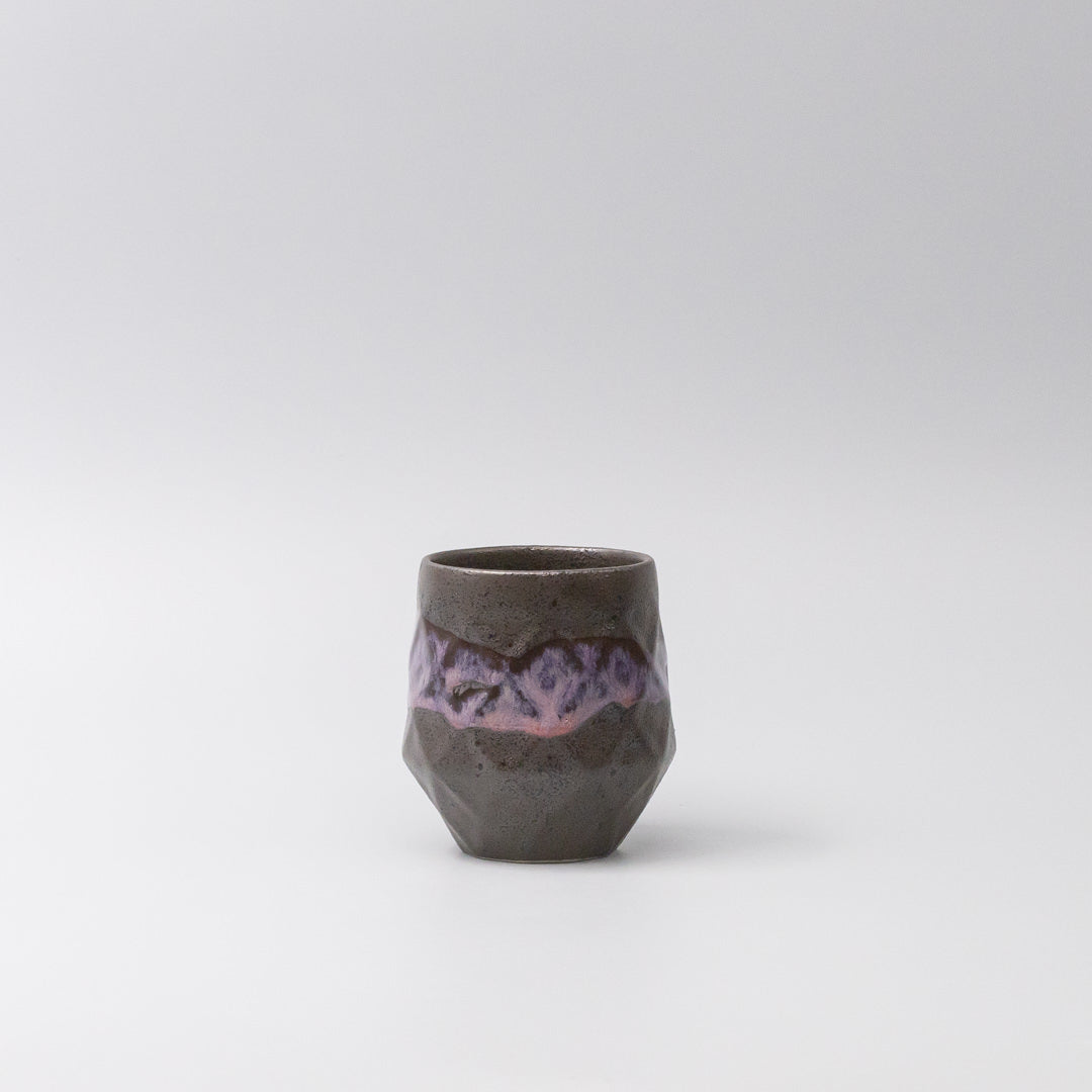 Premium Sushi Mug – Purple Red Drip on Black Design 350ml