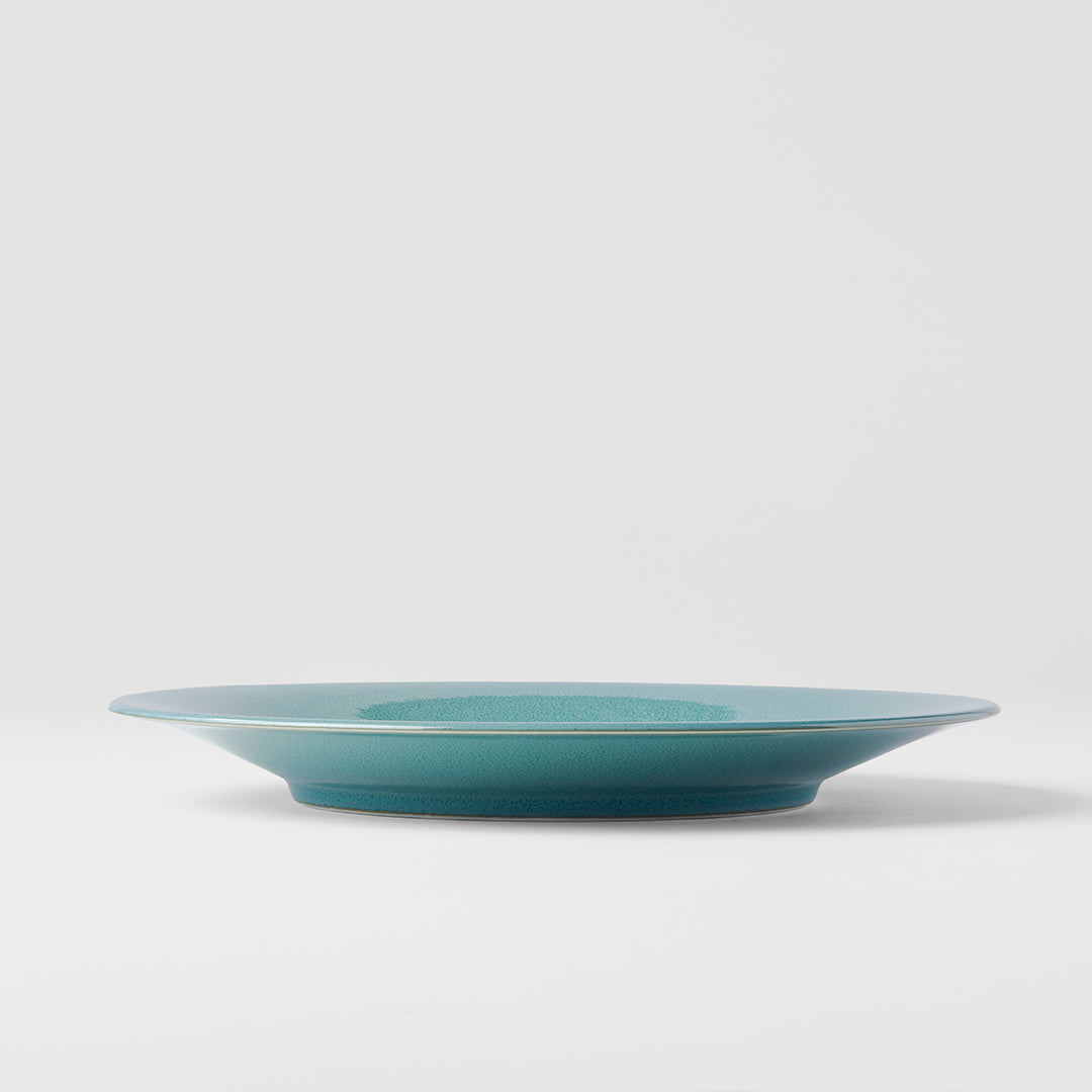 Premium 28cm Peacock Glaze Ceramic Dinner Plate Dishwasher Microwave Safe