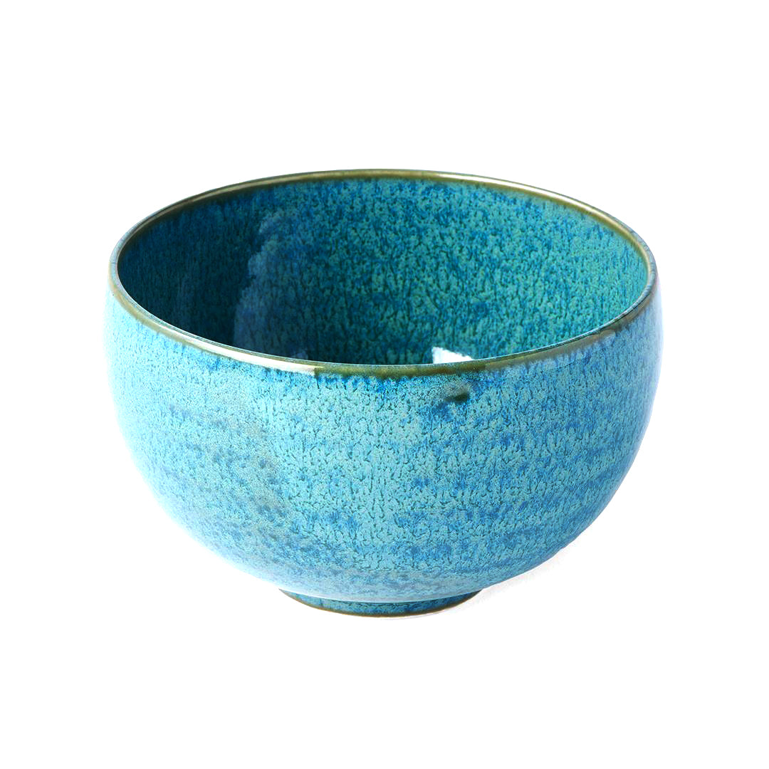 Premium 11cm Peacock Glaze Ceramic Bowl 300ml Dishwasher Microwave Safe