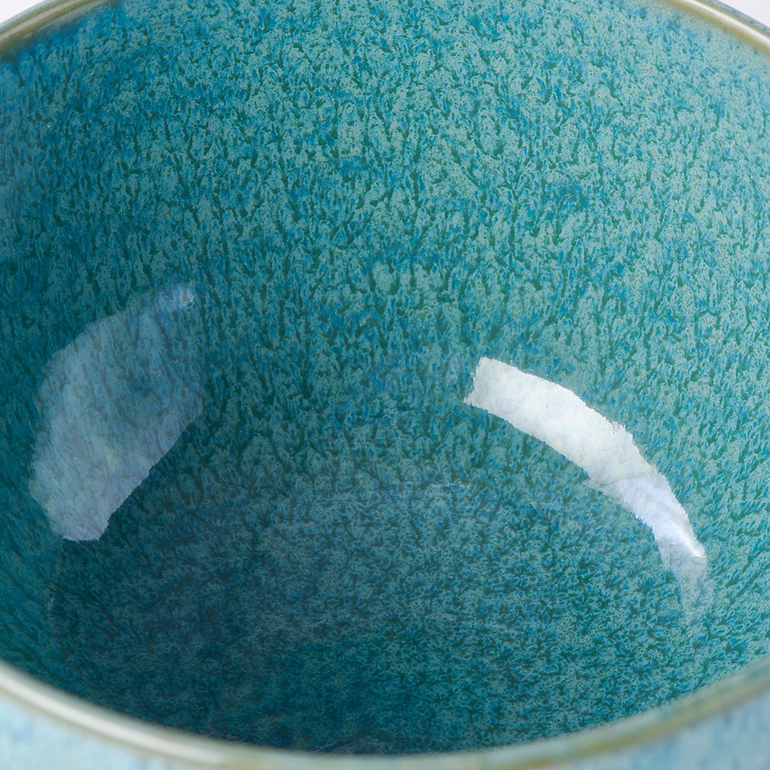 Premium 11cm Peacock Glaze Ceramic Bowl 300ml Dishwasher Microwave Safe