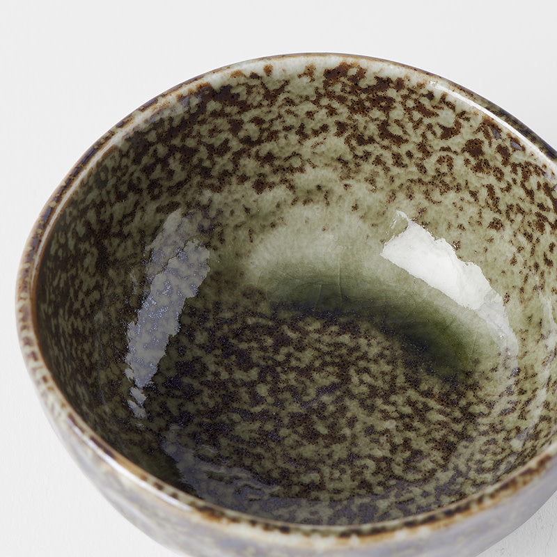 Premium 8.5cm Sage Green Glaze Organic Ceramic Sauce Dish 100ml Dishwasher Microwave Safe