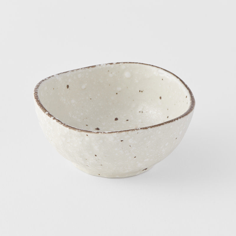 Premium 8.5cm Fleck Glaze Organic Ceramic Sauce Dish 100ml Dishwasher Microwave Safe