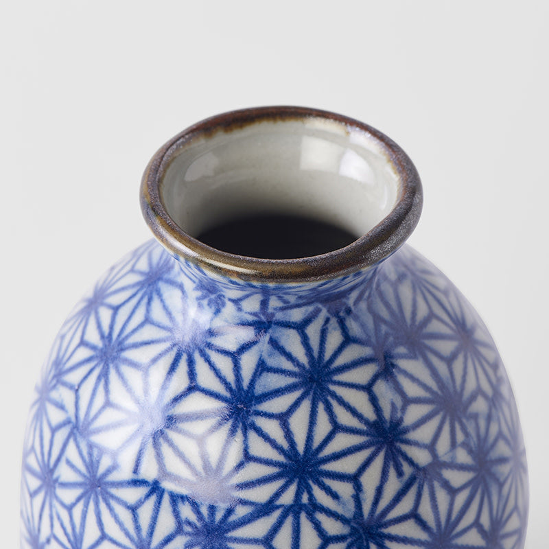 Premium Sake Jug – Blue Starburst Design 300ml