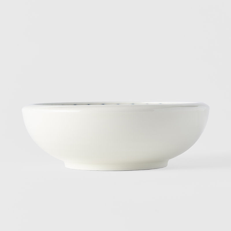 Premium Thick Edge Bowl – White Focus Glaze 17cm, 500ml