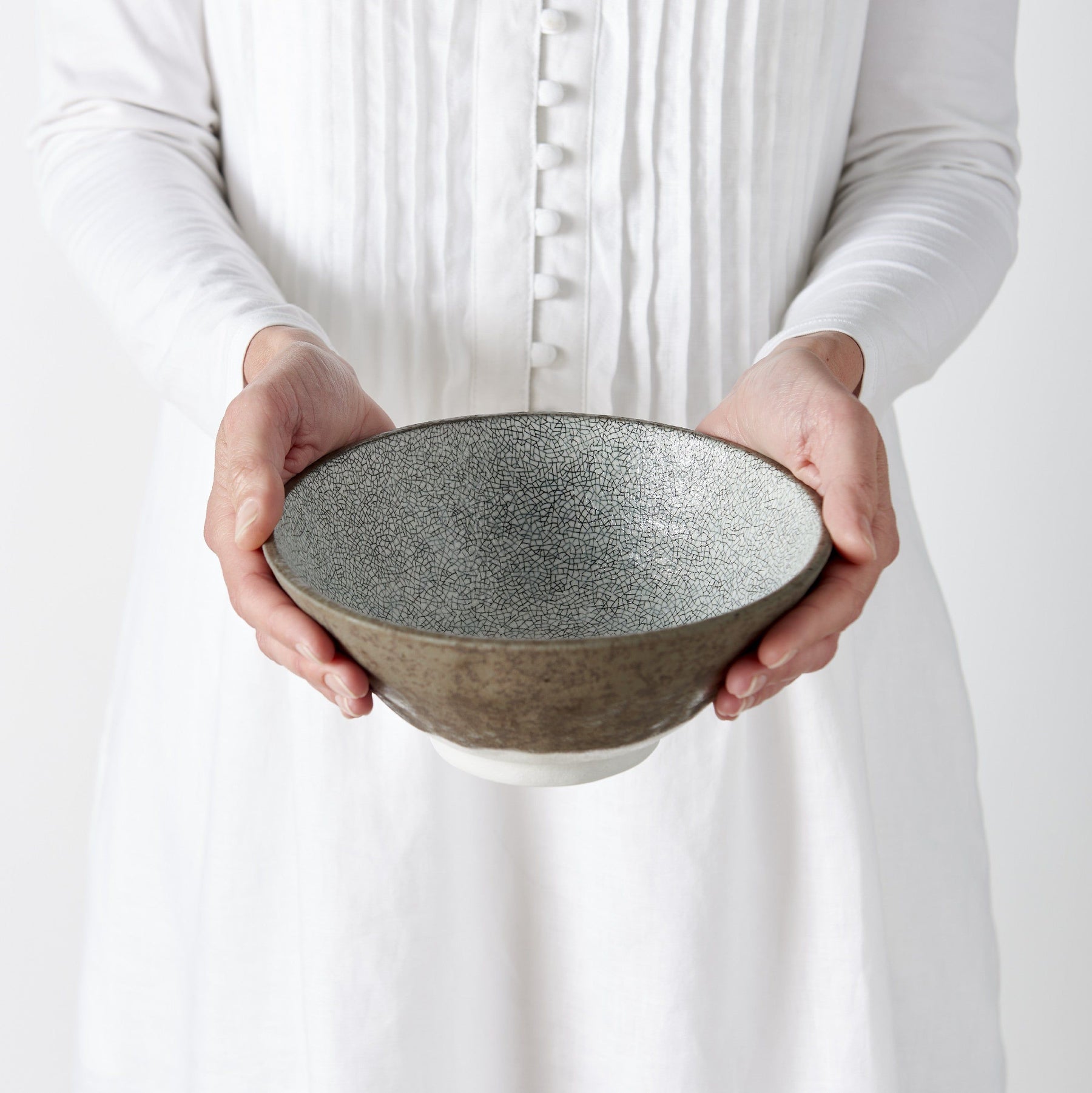 Udon Bowl 19.5cm Crazed Grey - SuperSaverAU - view 4