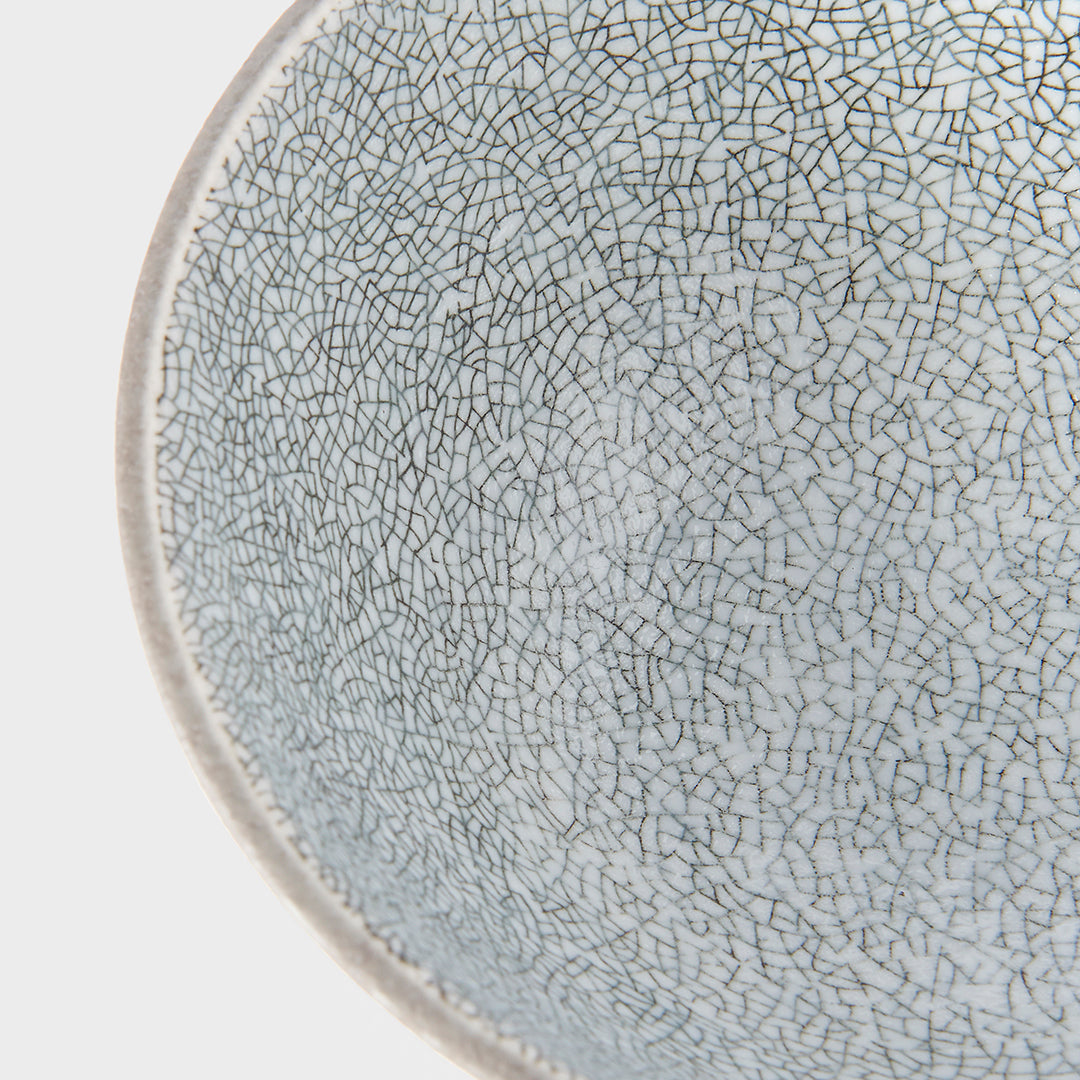 Premium Crazed Grey Glaze Bowl – 15cm Ceramic Bowl, 450ml