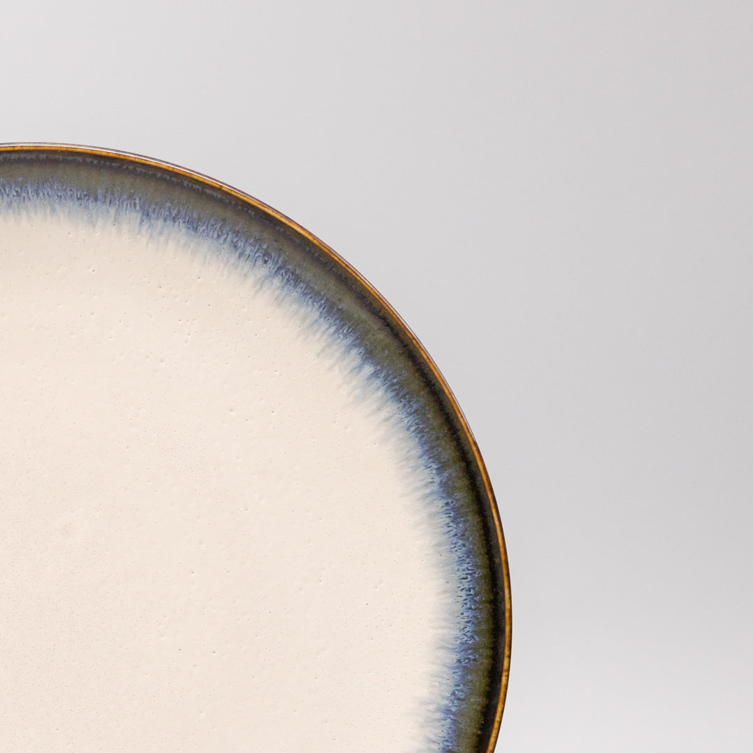 Premium 28cm Aurora Glaze Ceramic Dinner Plate Dishwasher Microwave Safe