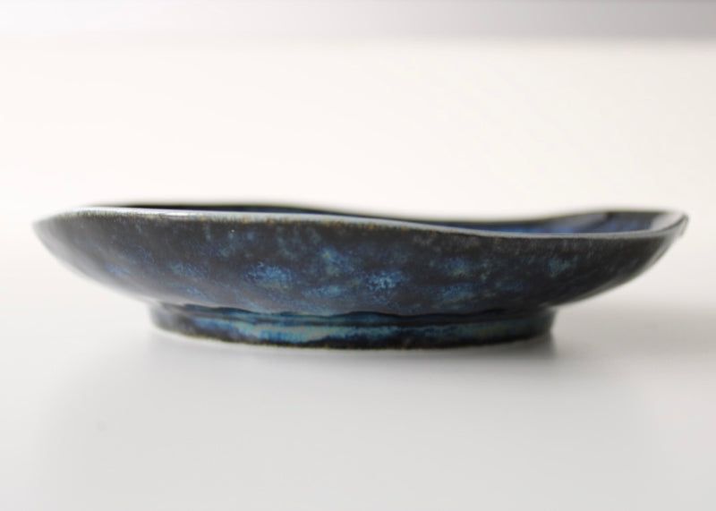 Tapas Plate Organic Shape 16.5cm Kanso Indigo Blue Glaze - SuperSaverAU - view 5