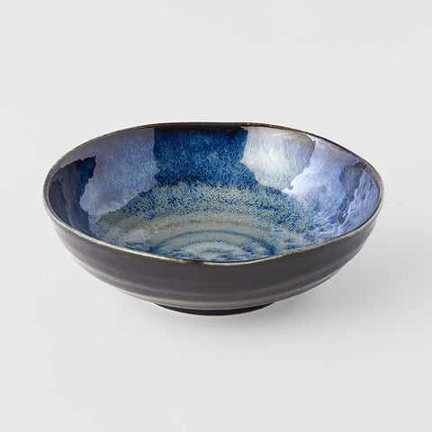 Premium Organic Bowl – Dark Blue Kanso Indigo Glaze 15cm, 250ml