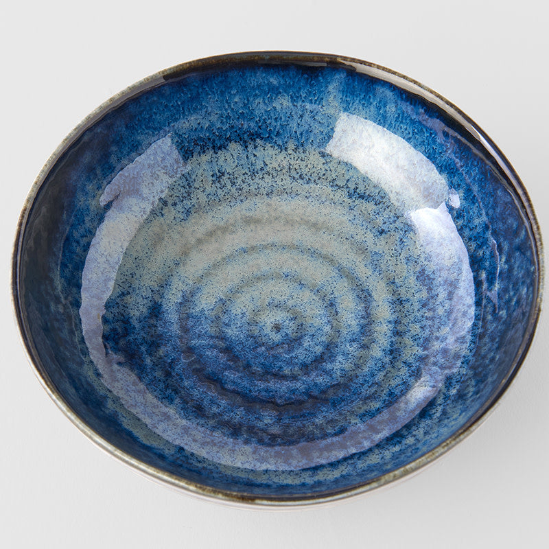 Premium Organic Bowl – Dark Blue Kanso Indigo Glaze 15cm, 250ml