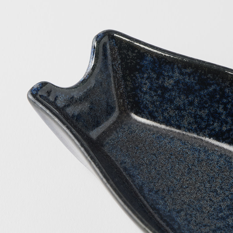 Premium Kanso Indigo Blue Glaze Ramen Spoon Rest Ceramic Tableware