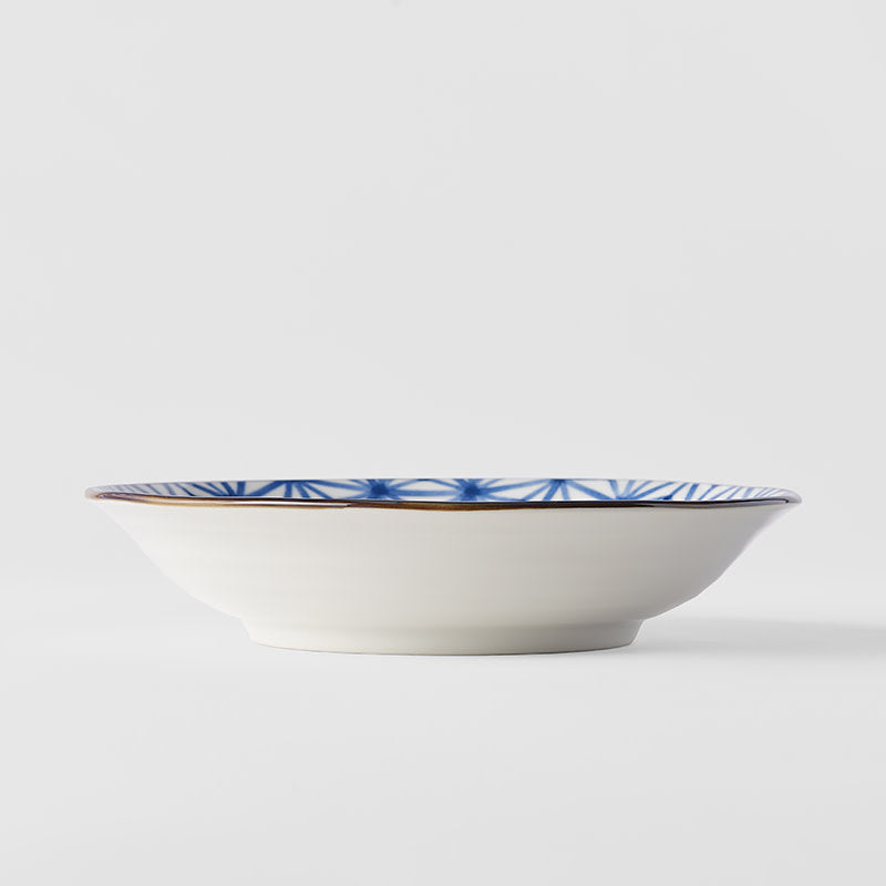Premium 20.5cm Starburst Design Ceramic Pasta Bowl 200ml Dishwasher Microwave Safe