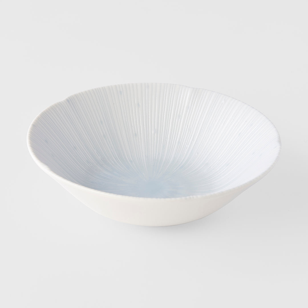 Premium 17cm Ice White Glaze Ceramic Bowl 350ml Dishwasher Microwave Safe