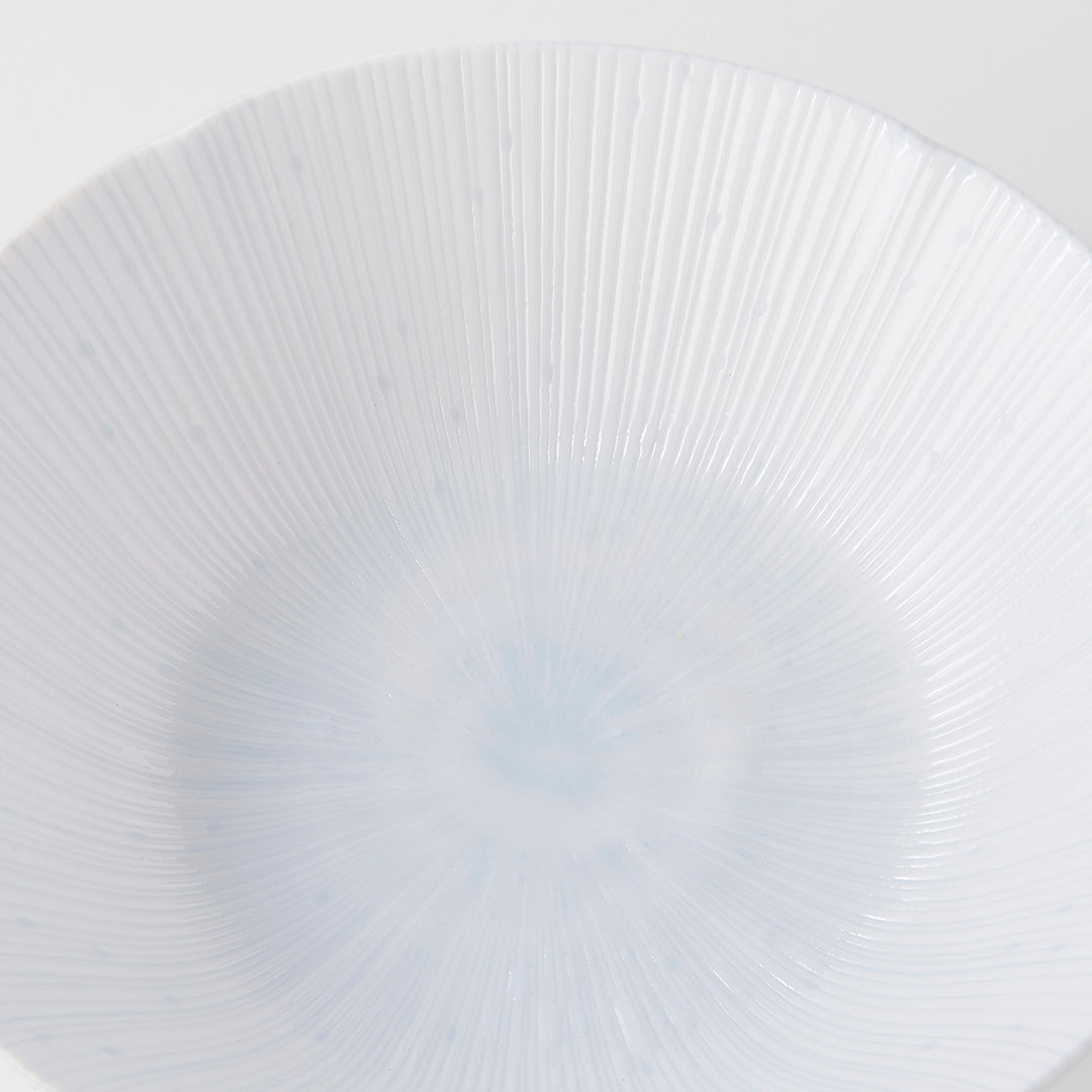 Premium 21cm Ice White Glaze Ceramic Bowl 800ml Dishwasher Microwave Safe