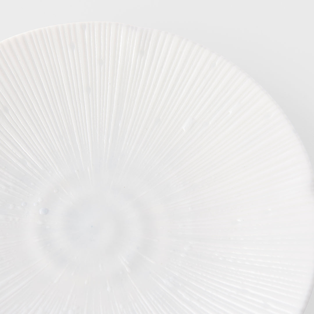 Premium Tapas Plate – White Ice White Glaze 16.5cm