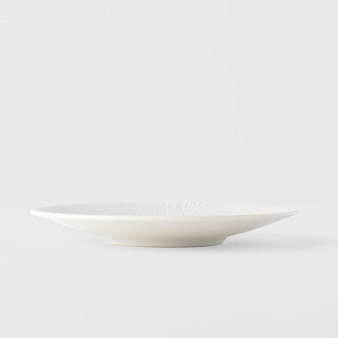 Premium Tapas Plate – White Ice White Glaze 16.5cm