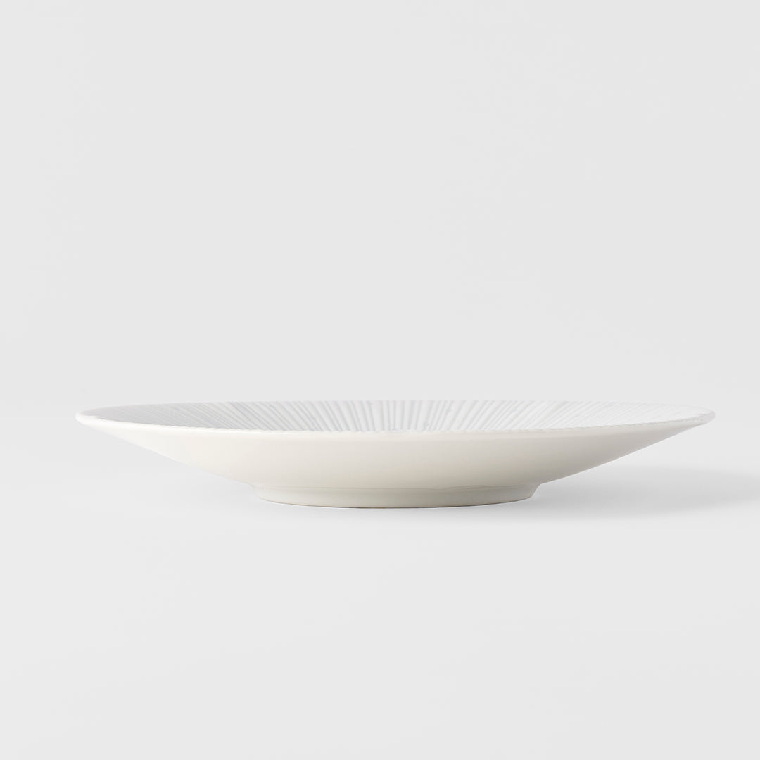 Premium 22cm Ice White Glaze Ceramic Side Plate Dishwasher Microwave Safe