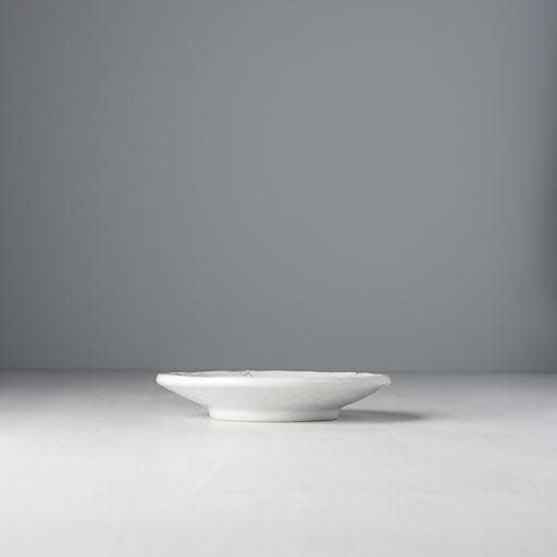 White Blossom Glaze 13cm Ceramic Plate Dishwasher Microwave Safe