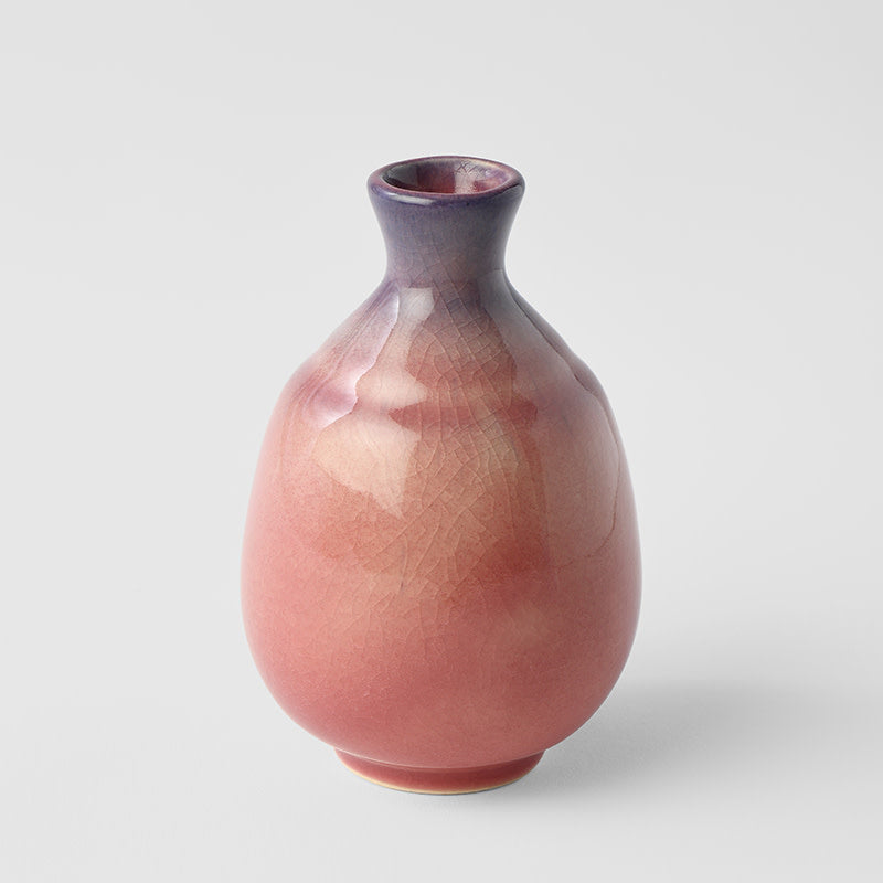 Momo Pink Glaze Sake Jug 275ml Japanese Ceramic Pourer Dishwasher Microwave Safe