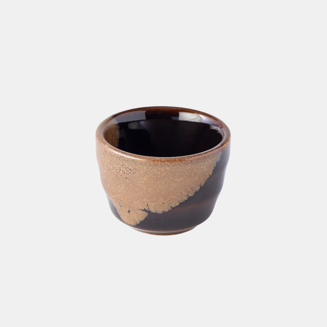 Premium 30ml Brown Black Glaze Ceramic Sake Cup Dishwasher Safe