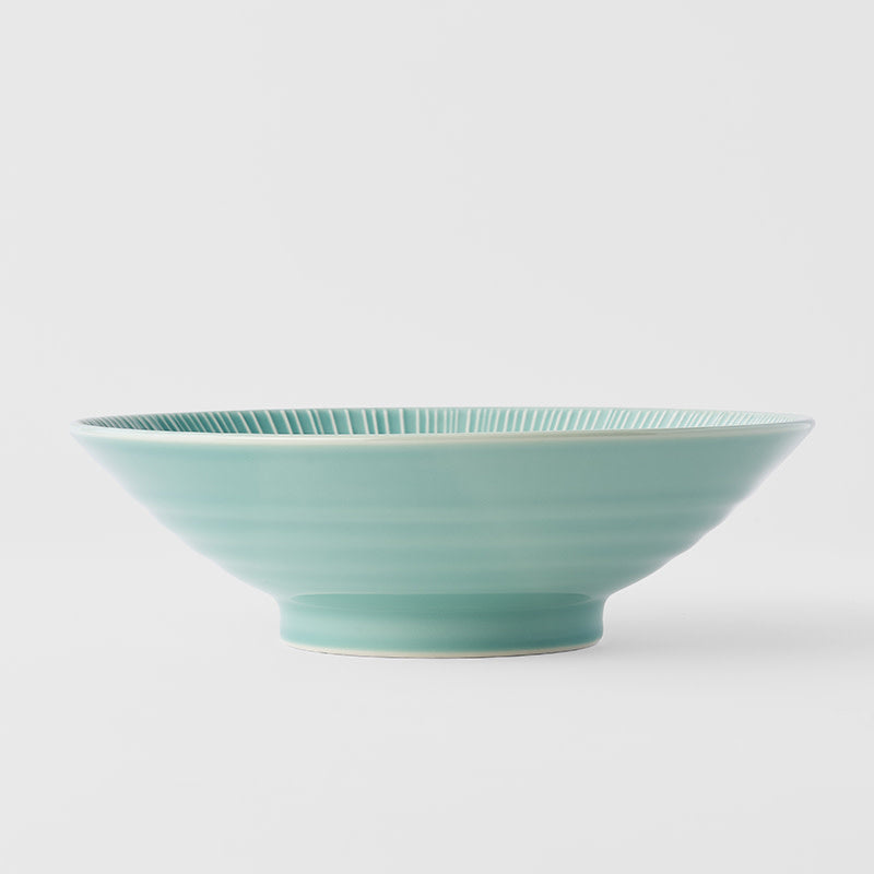 Premium Ramen Bowl – Turquoise Craft Aqua Celadon Glaze 24.5cm, 900ml