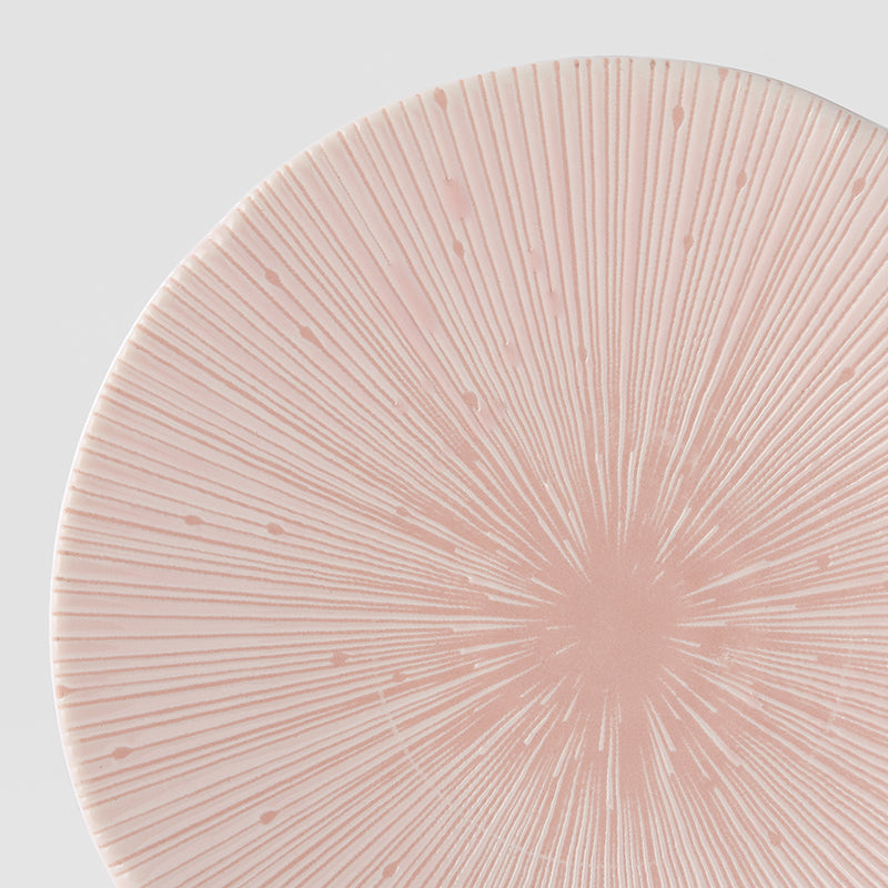 Premium Ceramic Tapas Plate – Pink Ice Pink Glaze 16.5cm