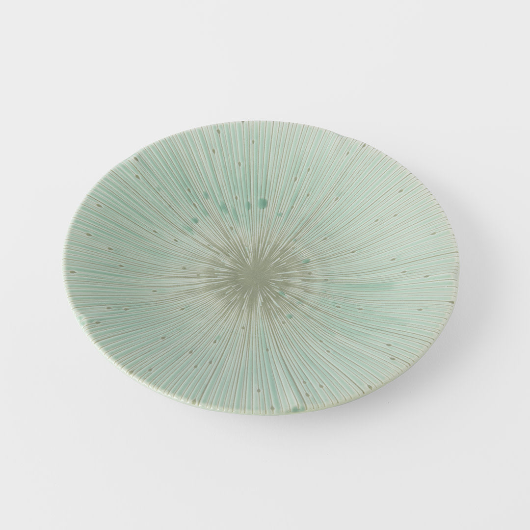 Premium 22cm Ice Green Glaze Ceramic Side Plate Dishwasher Microwave Safe
