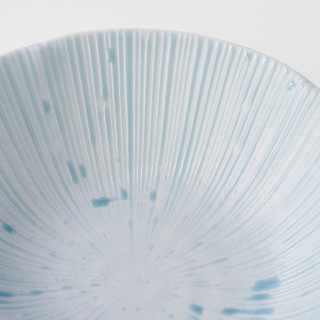 Premium 14cm Ice Blue Glaze Ceramic Bowl 200ml Dishwasher Microwave Safe